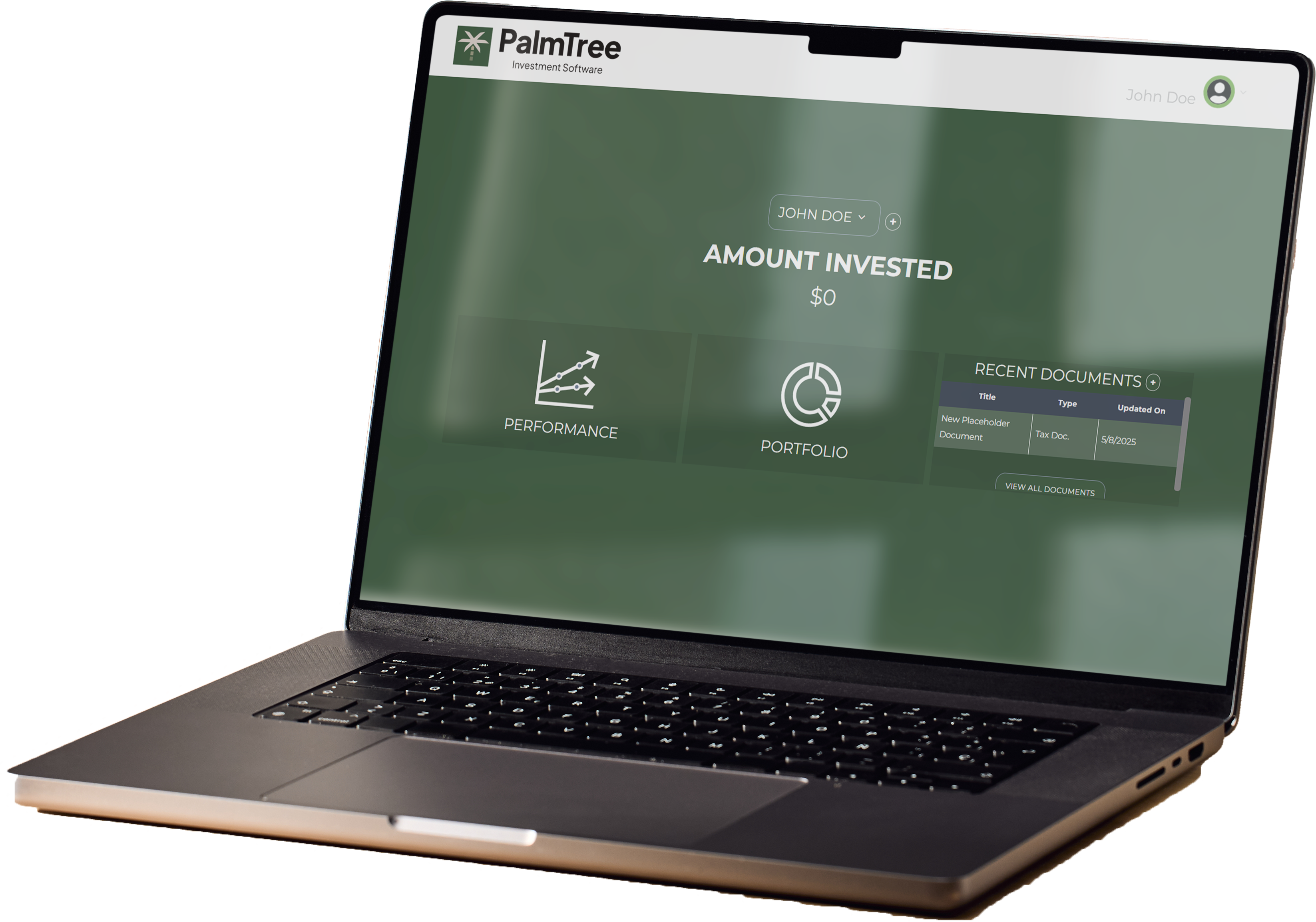 Palm Tree Website Screenshot